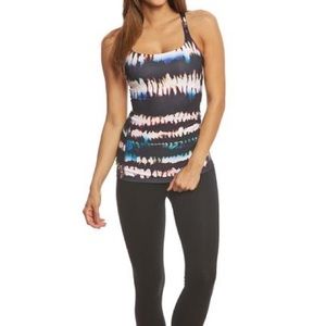 Lucy Activewear Let It Be Bra Tank Top (Fire Dance)